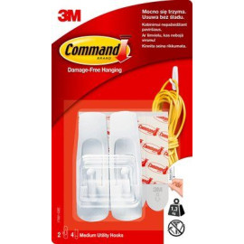 Haczyki Command 2 szt. + 4 paski, 1,3kg, 17001